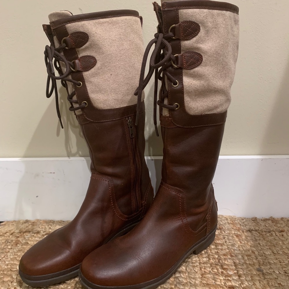 UGG Leather Boots with shearling lining